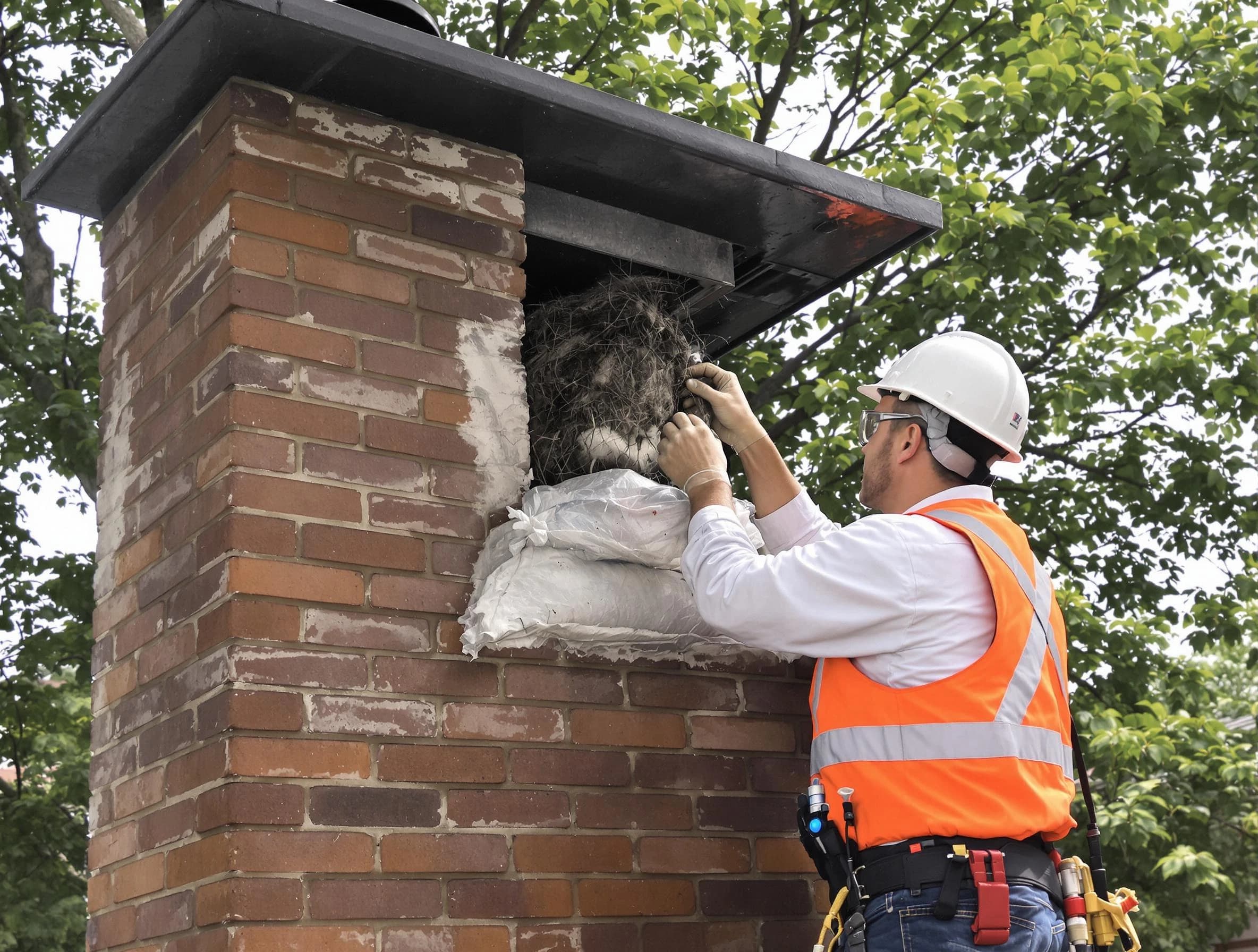 Humane removal of debris and animals by Loganville Chimney Sweep in Loganville, GA
