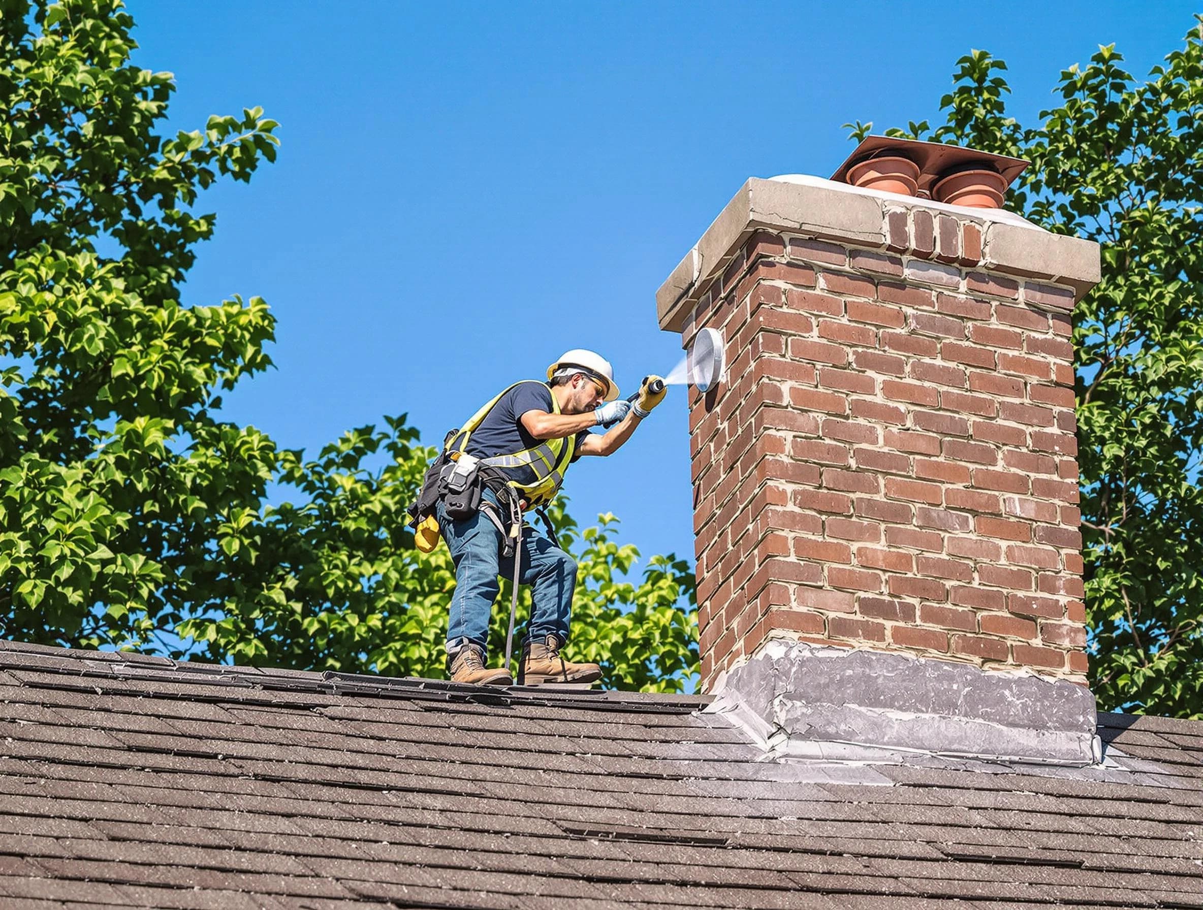 Loganville Chimney Sweep performing an inspection with advanced tools in Loganville, GA
