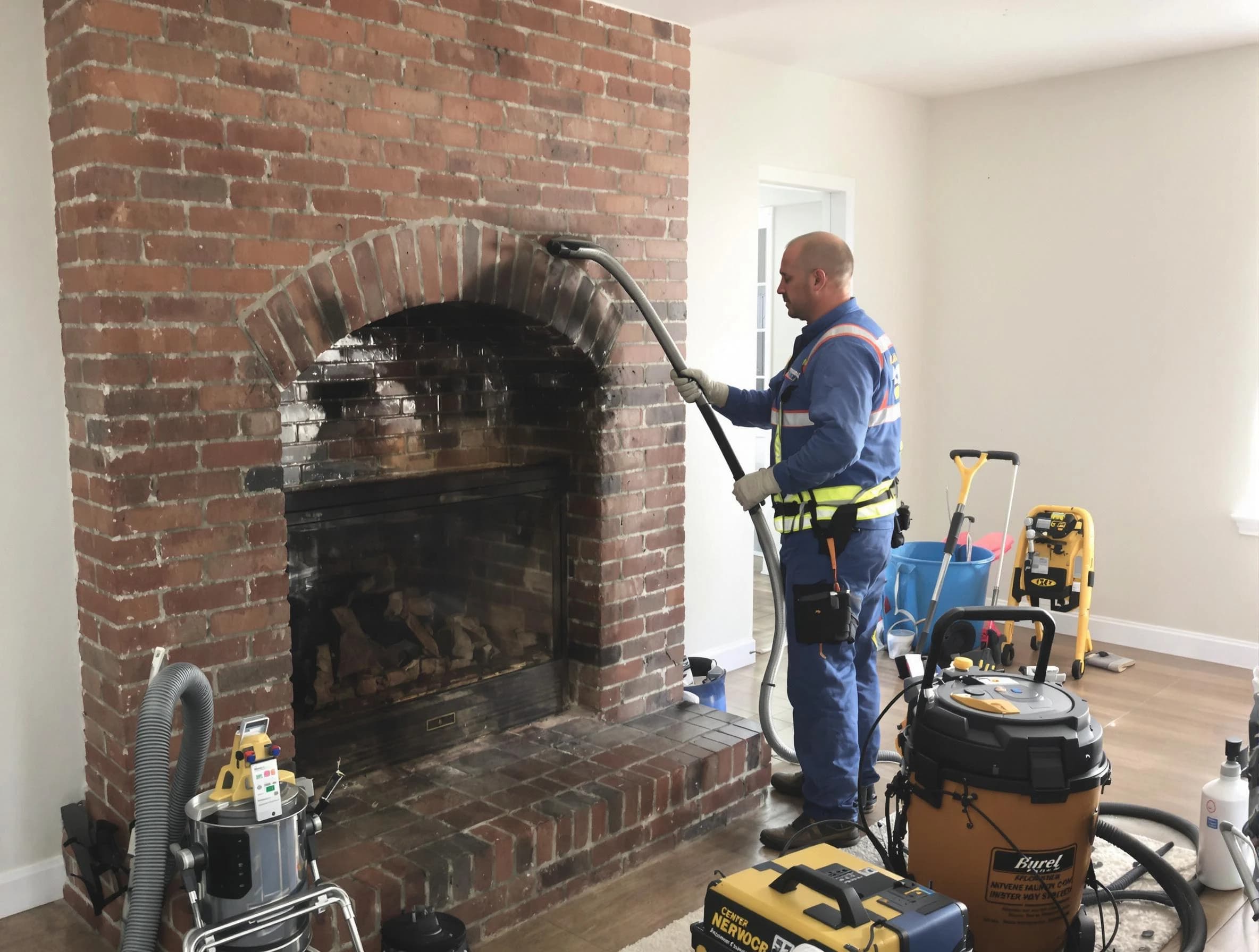 Loganville Chimney Sweep expert performing detailed chimney sweep in Loganville, GA